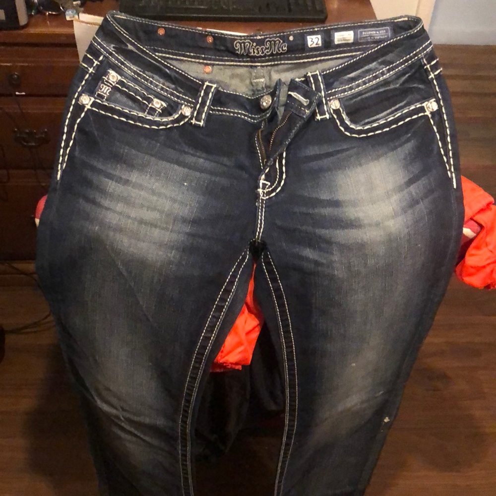 Miss me jeans size 32 x 33 signature straight style never been worn from buckle